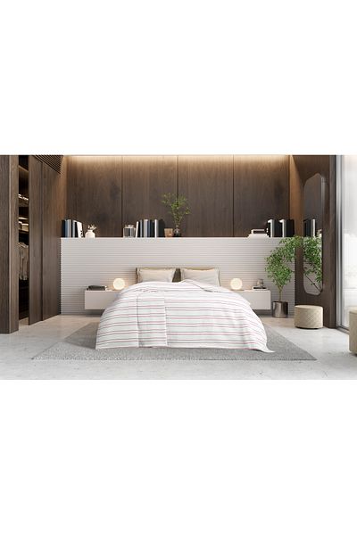 LUFA HOME قطن مخطط مزدوج بيكيه