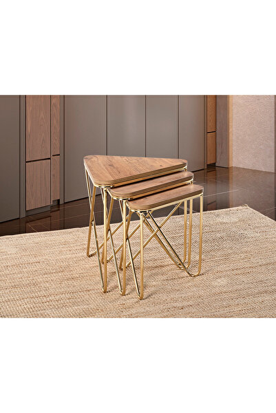 Güneş GÜNEŞ ÜÇGEN ZİGON SEHPA ATLANTİK GOLD