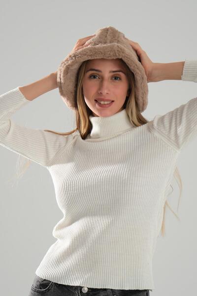 Deafox Klobouk s kyblíkem 58 cm podšitý norkovým plyšem