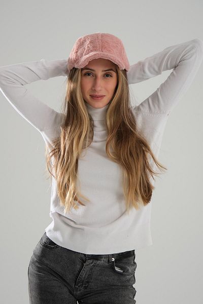 Deafox Powder Winter Plush Hat