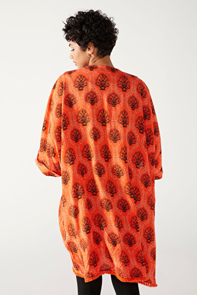 PAULMARK Colorful Patterned Kimono