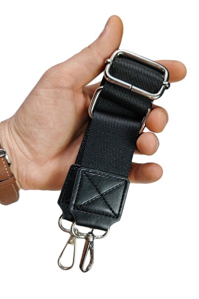 Vardo Eirin Premium Woven Bag Strap Narrow Woven Bag Strap Silver Accessory 135 cm Width 3.8 cm
