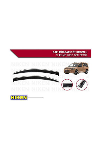 Niken CADDY 2 Lİ ARACA ÖZEL KROMLU CAM RÜZGARLIĞI NİKEN 2021 2022 2023 2024 2025
