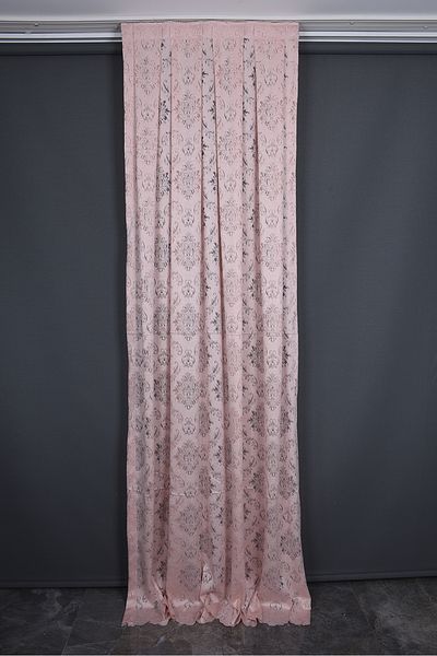 AKÇA TEKSTİL KDK 1140 MODEL POWDER COLOR SINGLE WING Pleated Background Curtain 75*260 cm