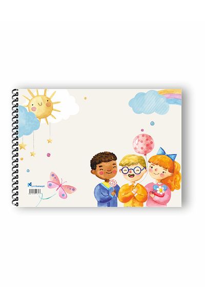 printkonsept دفتر رسم، دفتر رسم صغير الحجم، 15 ورقة، حجم دفتر الرسم الحلزوني: 17*25