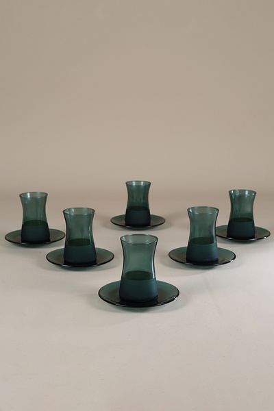 Rakle Matte 12 Piece Tea Set Green 170 cc