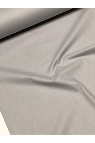 FAAL Gray Poplin Fabric Soft Double Sheet and Pillowcase
