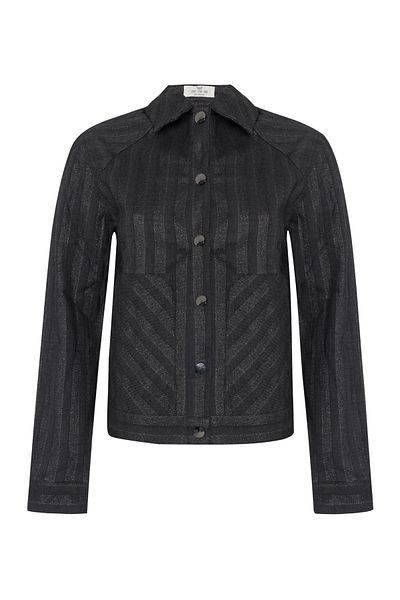 Just Like You Long Sleeve Anthracite Women's Jacket - Shirt Collar
