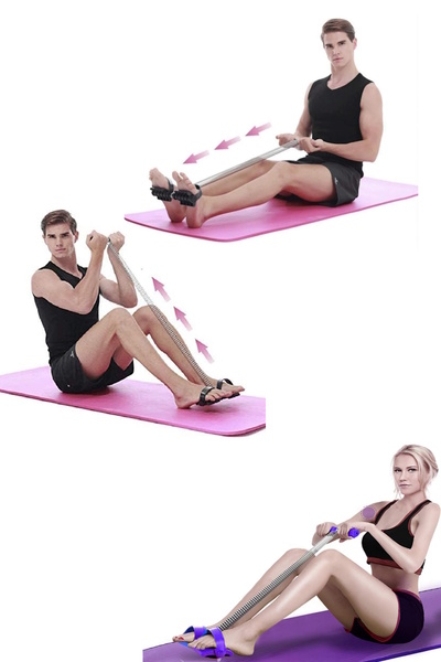 FırsatVar Tek Yaylı Karın Düzleştirici Kol Bacak Egzersiz Spor Ev Ekipman