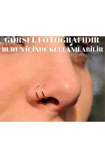 Piercing Market Steel & Silver Perforation-Free Compression Unisex Fake Lip Nose Ear Cartilage Septum 316l Surgical Steel Ear Cuff Earrings