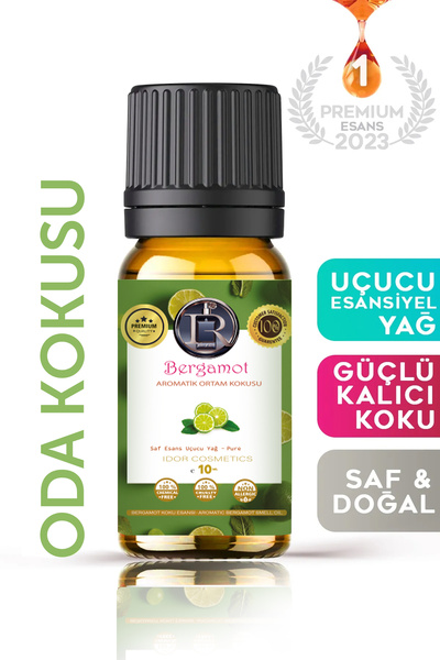 IDOR COSMETICS Bergamot Saf Esansiyel Uçucu Yağ Buhurdanlık Yağı Difüzör Esan...