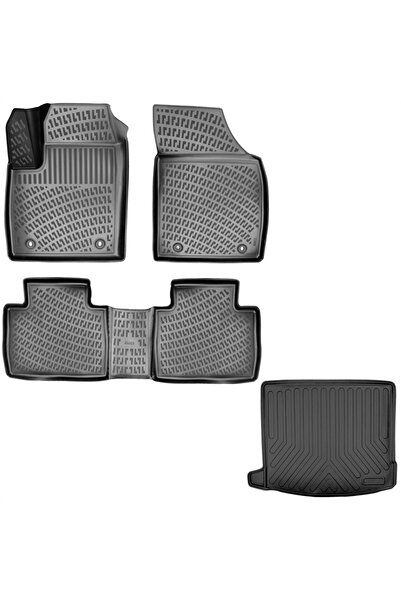 Rizline MG HS 3D Havuzlu Paspas + 3D Bagaj Havuzu 2018 Sonrası Benzinli Araçl...