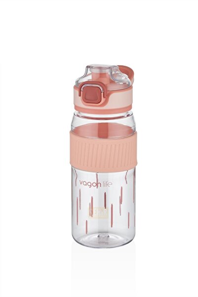 Vagonlife قارورة من البولي كربونات بتصميم مريح للشرب سعة 550 مل مع غطاء قابل ...