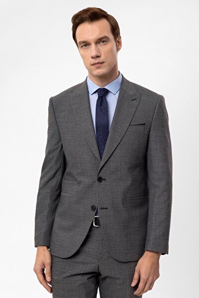 SÜVARİ Slimfit Armürlü Takım Elbise