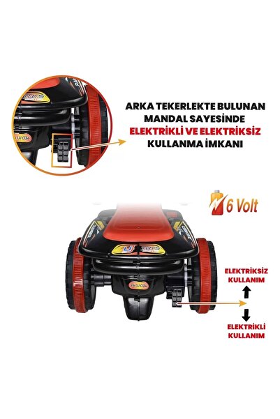 UJ Toys Kumandalı Akülü Araba 6 Volt 2-4 Yaş