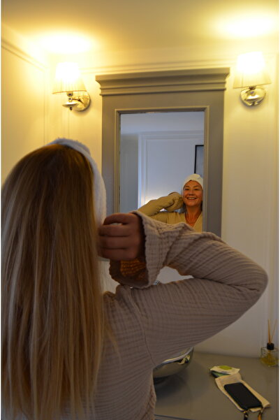 Omnia Design Shop Müslin ve Bambu Havlu Kumaştan Tekrar Kullanılabilir Makyaj...