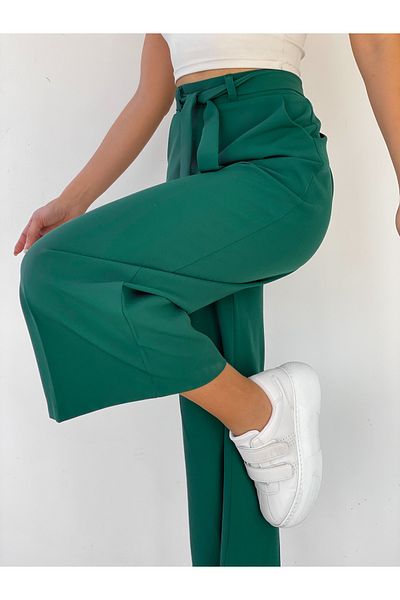 Vitalite Women's Drawstring Wide Leg Trousers