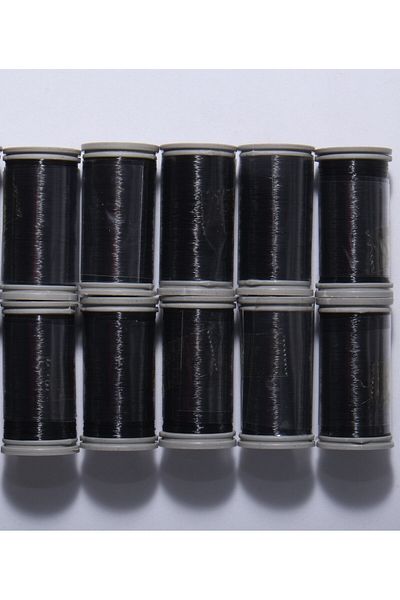 Eskişehir hobi sanat 10 Pieces 100 Meters Ghost Rope Black (TOTAL 1000 METERS) 0.10 Mm Fish Line