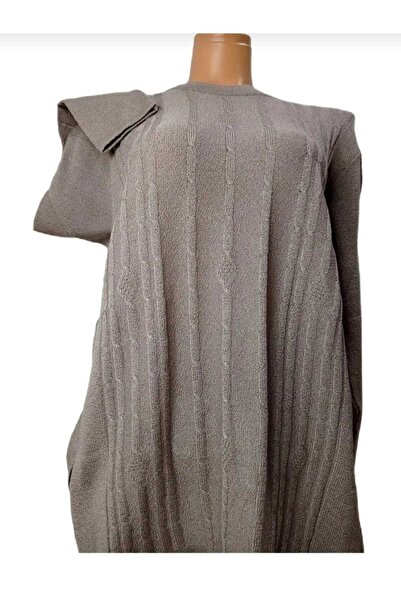 BLUEMOOR Mother Women's winter round neck single color comfortable fit knitwe...