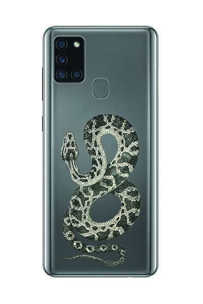 Magic Ring حافظة هاتف شفافة متوافقة مع هاتف Samsung Galaxy A21S