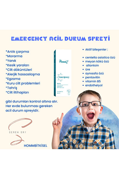 Homm Bitkisel HOMMLIFE EMERGENCY SPREY 50 ML