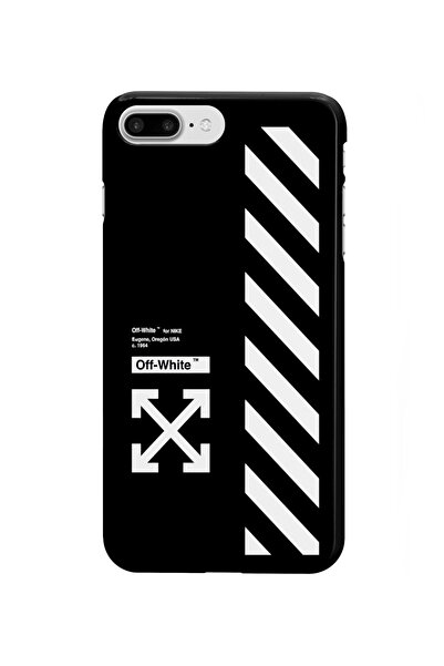 izzytech حافظة إطلاق بنمط أبيض/أبيض متوافقة مع موديلات Iphone 7 Plus و8 Plus