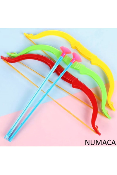 Numaca Oyuncak Plastik Ok Yay Seti 3 Adet Nostaljik Oyuncak Eğlenceli Okçuluk Dersi
