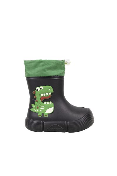 Sonimix Boy's Lightweight Dinosaur Print Rain & Snow Boots