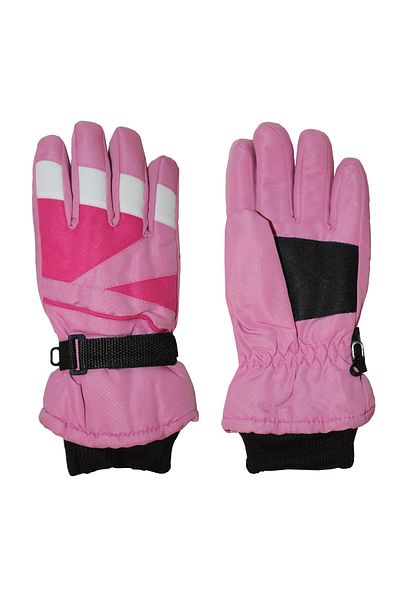 İşnar Girl's Snow Gloves Size 8-14 Years Pink White Color Model 0042