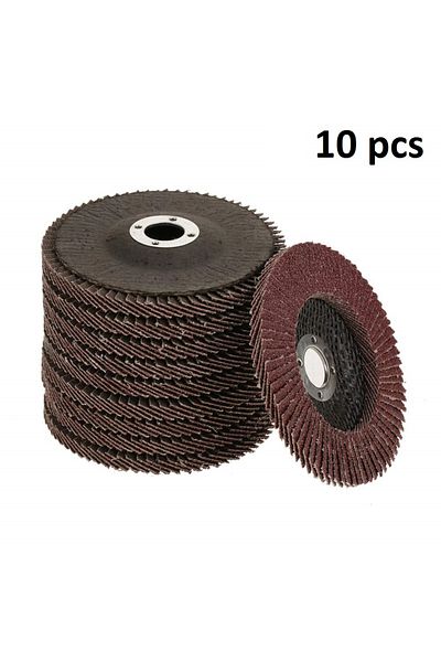Depolife 115mm 10Pcs Leaf Sander 10pcs Flap Disc Aluminum Oxide Abrasion for Angle Grinder Machine