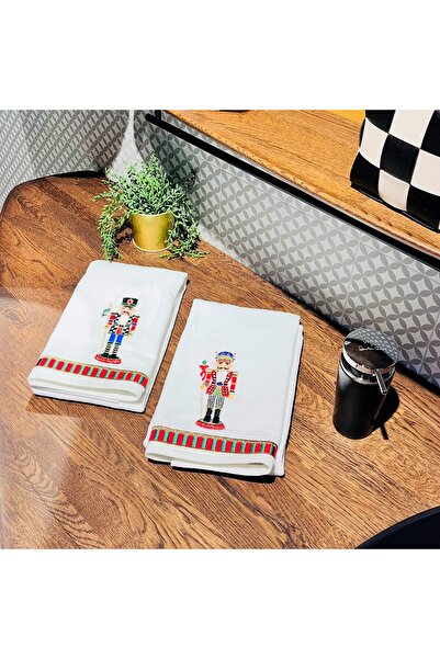 ge living Новорічна серія рушник для обличчя з малюнком «Лускунчик» (50 см x 90 см)