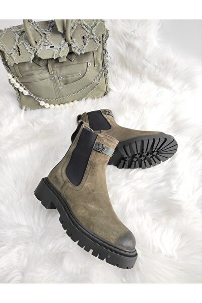 Of&Off KADIN HAKİKİ DERİ BOT