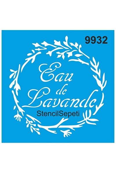 DERYA DESİNG ART قالب استنسل بنمط لافندر ST9932- 30x30 سم