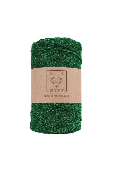 Ritzz Κορδόνι Macrame Glitter 2 MM Πράσινο