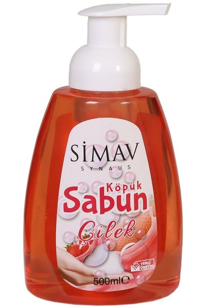 SİMAV SYNAUS Thermal Juicy Strawberry Extract Foam Soap Set of 2 - 5 Lt + 500 Ml