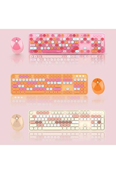 fortrek Kablosuz Klavye Ve Mouse Fare Set 104 Tuşlu Pc Notebook laptop Uyumlu ZN3438