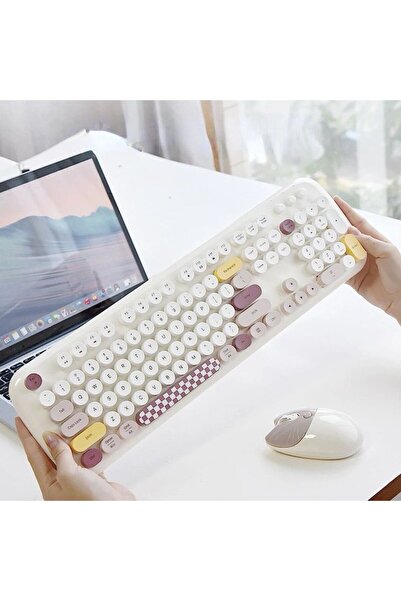 fortrek Kablosuz Klavye Ve Mouse Fare Set 104 Tuşlu Pc Notebook laptop Uyumlu ZN3438