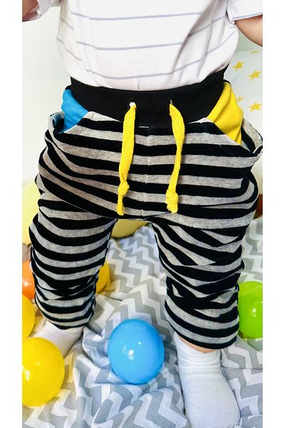 TD Collection Velvet Monster Pants Kids/Baby, Two Color Variation Pocket Design, Monster Model