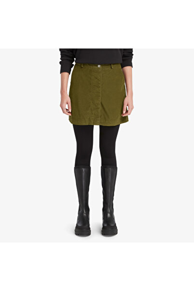 Timberland Needle Corduroy Kadın Yeşil Etek