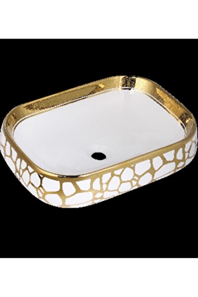 Boheme Mosaic 56cm Altın Lavabo