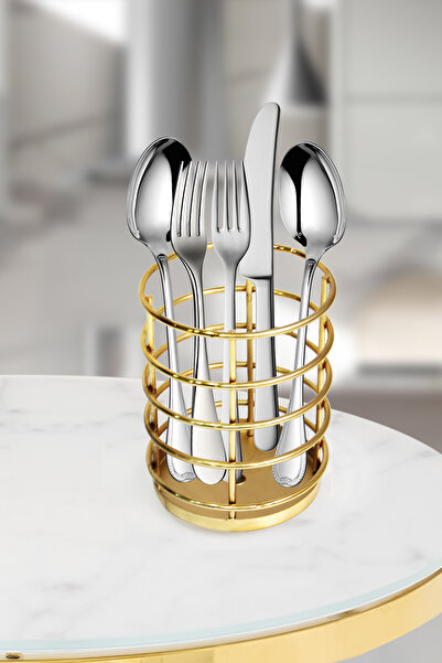 CEPHOME gold kaplamalı metal kaşıklık