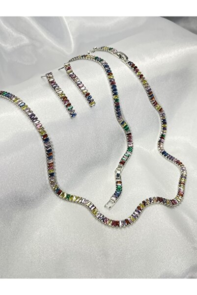 VELİT VOLA Renkli Taşlı Su Yolu Çelik Set Takım