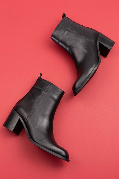 Gondol Women's Genuine Leather Thick Heel Boots Rg.88102