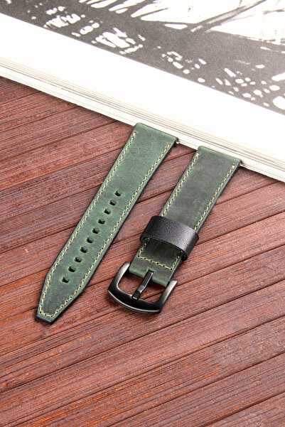 vagave حزام ساعة من الجلد الطبيعي متوافق مع Fossil FS4656 مقاس 22 مم - 4 خيار...