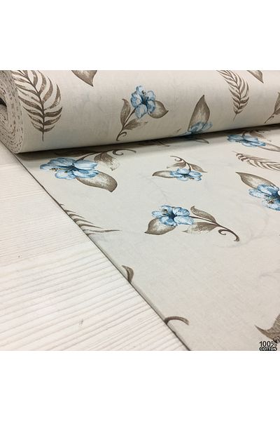 Renk Tekstil Σχέδιο κρίνο 100% βαμβακερό φυσικό ύφασμα ποπλίνας