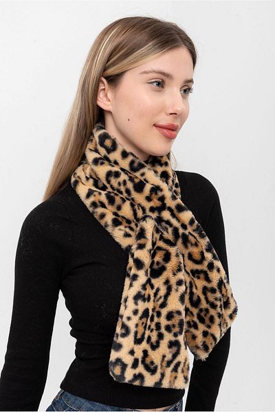 Saria Moda وشاح للرقبة من القطيفة الناعمة للسيدات