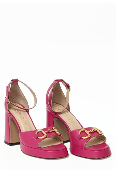 Gizzelli shoes Platform Taban Deri Sandalet