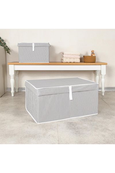 Pazar Kapısı Multi-Purpose Organizer Box Mega Gray 60x40x30cm