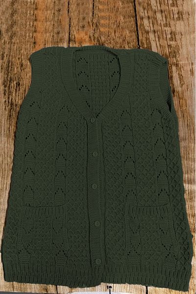 Çt Çeyizci Tekstil Dowry Vest, Glitterless Vest, Braided Vest, Gift Vest, Bridal Vest - Large Size