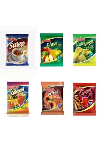 Altıncezve SALEP,ELMA,NANE LİMON,KOKTEYL,ŞEFTALİ,TARÇIN AROMALI İÇECEK TOZU 2...